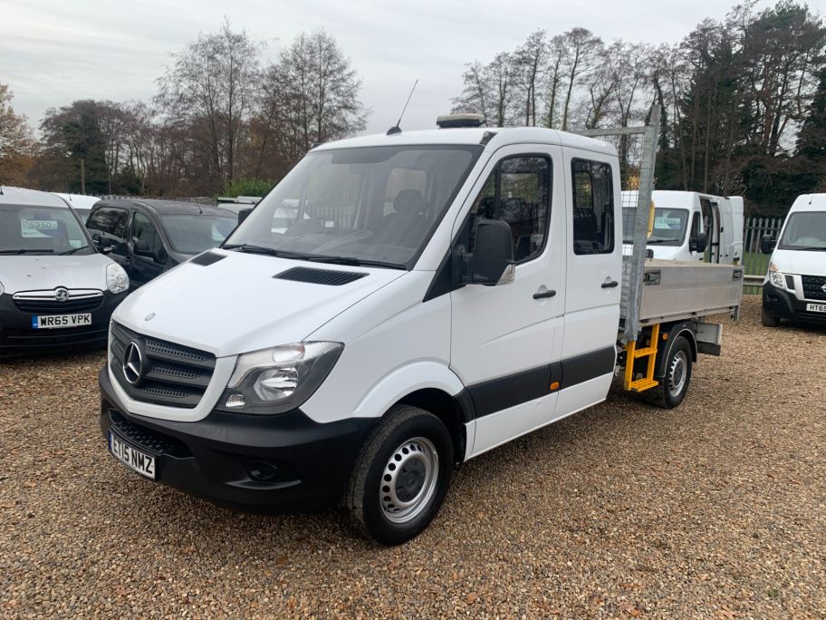 Used MERCEDES BENZ SPRINTER 313 CDI CREW CAB TIPPER 130BHP ALLOY BODY ...